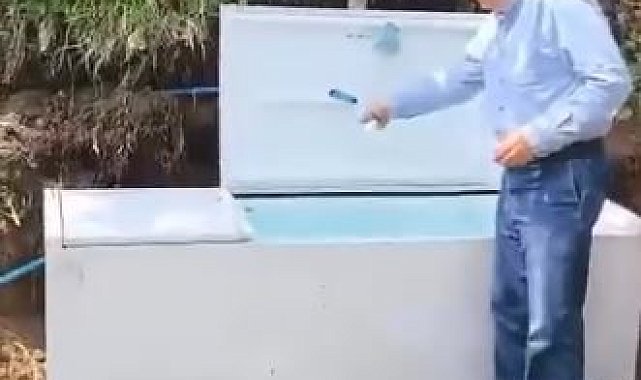 Atıl buzdolabını hayrat çeşmesine dönüştürdüler