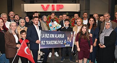 Avrupa Şampiyonu boksör Havvanur Kethüda'ya memleketi Trabzon'da coşkulu karşılama