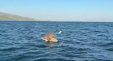 Aydın'da kürek sörfü yapan 2 kişi dehşeti yaşadı: Sahil Güvenlik zamanla yarıştı