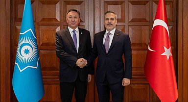 Bakan Fidan, Türk Devletleri Teşkilatı Genel Sekreteri Ömüraliyev ile görüştü