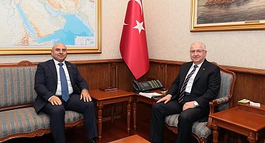 Bakan Güler, Azerbaycan'ın Ankara Büyükelçisi Aslanov ile görüştü