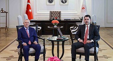 Bakan Kurum, Fenerbahçe spor kulübü başkanı Aziz Yıldırım'ı kabul etti
