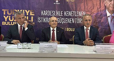 Bakan Şimşek Bolu'da iş dünyası ve teşkilatla buluştu
