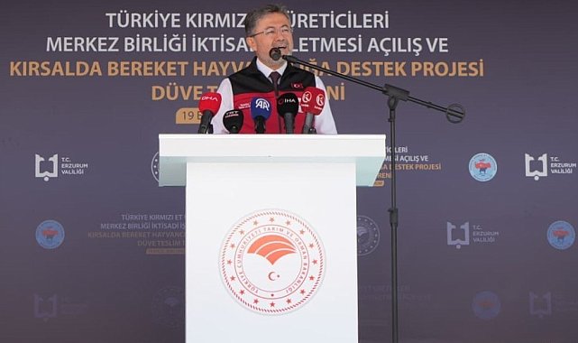 Bakan Yumaklı Erzurum'da açıkladı: "Artık hayvan aşısı ve kimliklendirme ücreti alınmayacak"