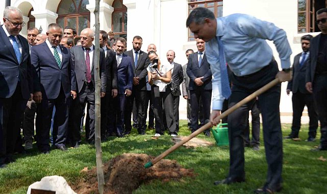 Bakanı Çiftçi, adını taşıyan çınar fidanını dikerek can suyu verdi