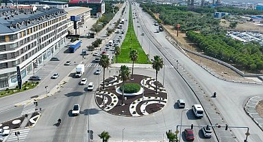 Bandırma'nın kent girişi yenilendi
