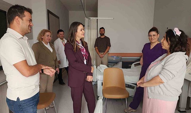 Başhekim Özbağçıvan, Kadın Doğum Servisinde incelemelerde bulundu