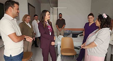 Başhekim Özbağçıvan, Kadın Doğum Servisinde incelemelerde bulundu