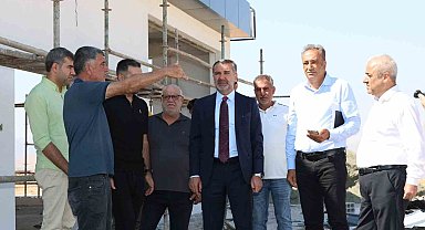 Başkan Şerifoğulları, yapımı devam eden projeleri inceledi