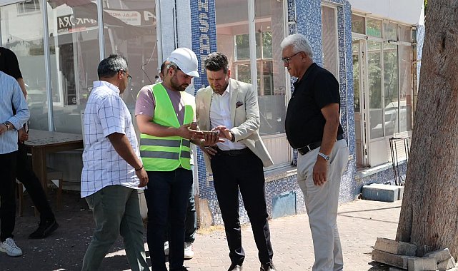 Başkan Tatık, Tavas'ta yürütülen çalışmaları sahada inceledi