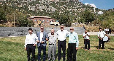 Başkan Toptaş, Kertmen'de güreş sahasını inceledi