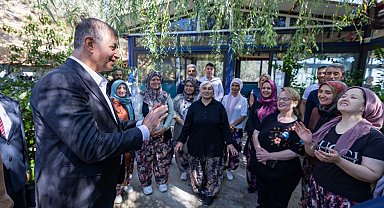 Başkan Tugay'dan Bayındır'da saha mesaisi
