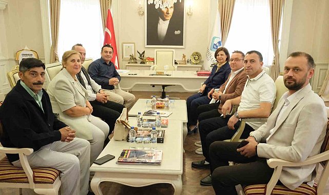 Başkan Ünlüce'den, Başkan Dökmeci'ye ziyaret