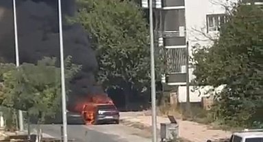 Batman'da araç yangını