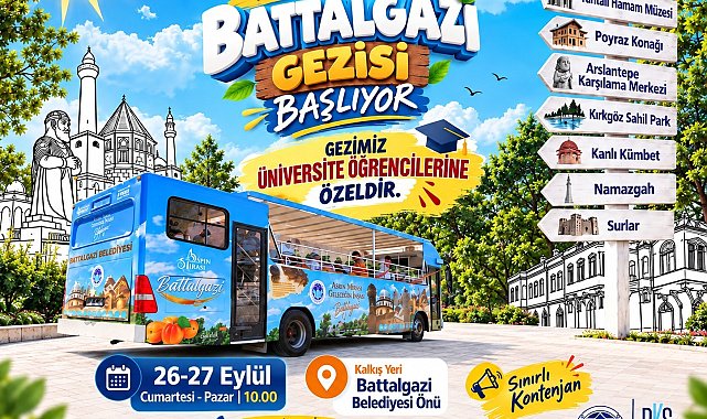 Battalgazi Belediyesinden üniversite öğrencilerine tarih ve kültür gezisi