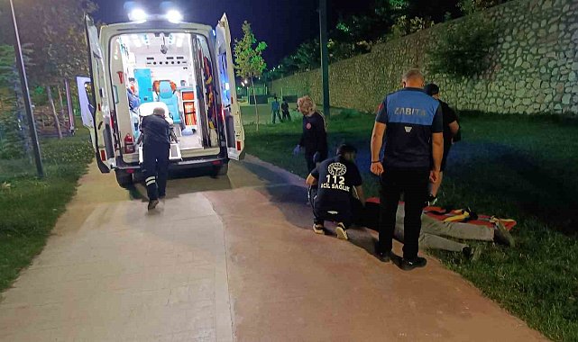 Battalgazi'de scooter kazasına ekiplerden hızlı müdahale