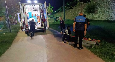 Battalgazi'de scooter kazasına ekiplerden hızlı müdahale