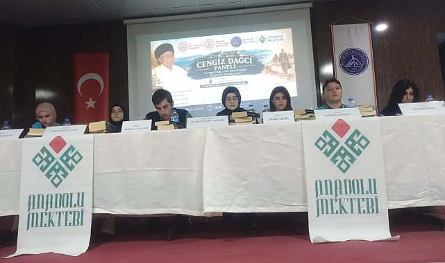 Bayburt Fen Lisesinde Cengiz Dağcı paneli düzenlendi