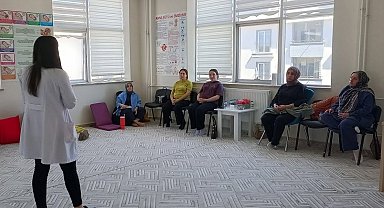 Bayburt'ta anne adaylarına 'Gebe Okulu' eğitimi verildi