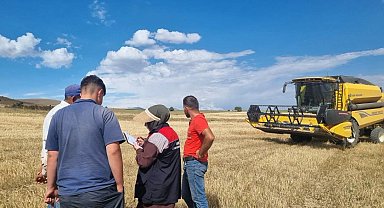 Bayburt'ta biçerdöver kontrolleri sürüyor