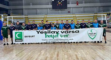 Bayburt'ta kurumlar arası voleybol turnuvası düzenlendi