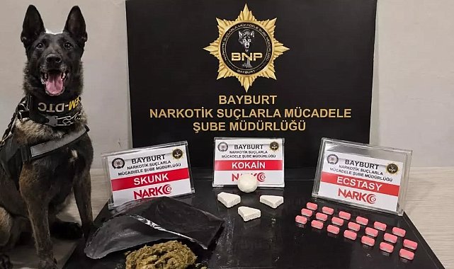 Bayburt'ta uyuşturucu operasyonunda yakalanan şüpheli tutuklandı