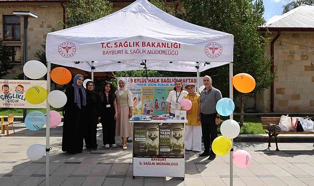 Bayburt'ta vatandaşlara sağlıklı yaşam alışkanlıkları anlatıldı