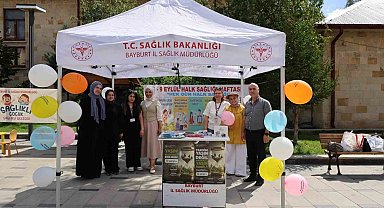 Bayburt'ta vatandaşlara sağlıklı yaşam alışkanlıkları anlatıldı