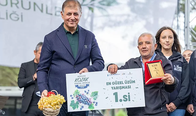 Bergama'da Kozak'ın ürünleri tezgaha çıktı... Şenlikte renkli görüntüler oluştu