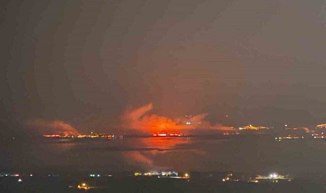 Beyşehir'de tarlalar alev alev yanıyor