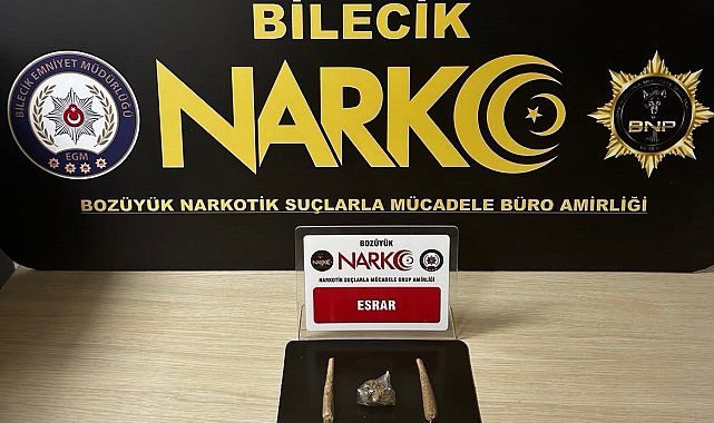 Bilecik'te bir şahsın üzerinde esrar maddesi çıktı