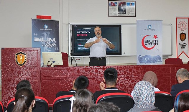 Bilim Kafe'de öğrencilere Gazze'deki eğitim mücadelesi anlatıldı