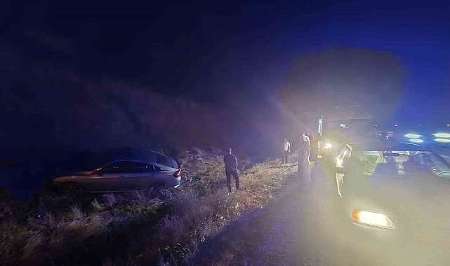 Bingöl'de otomobil yoldan çıktı: 2 yaralı