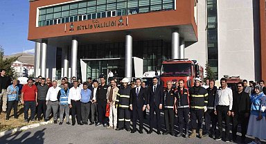 Bitlis Valiliğinde yangın tatbikatı