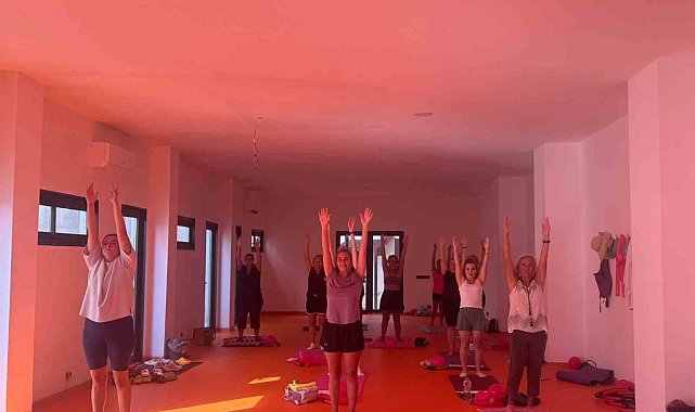 Bodrum Belediyesinin pilates dersleri devam ediyor