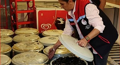 Bolu'da 650 kilo kaçak midye ele geçirildi