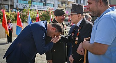 Bornova'da 19 Eylül Gaziler Günü törenle kutlandı