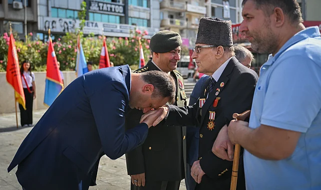 Bornova'da 19 Eylül Gaziler Günü törenle kutlandı