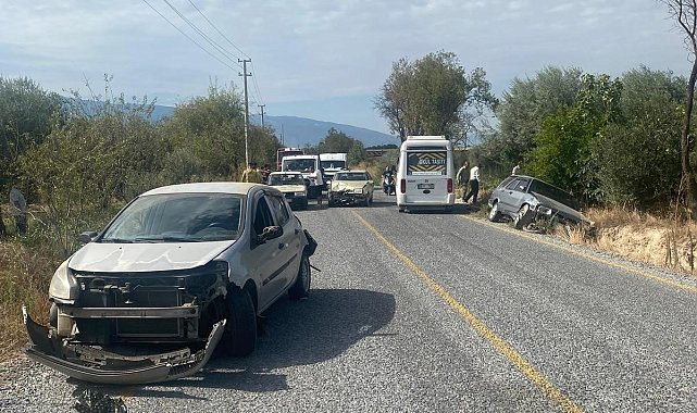 Bozdoğan'da zincirleme trafik kazası: 2 yaralı