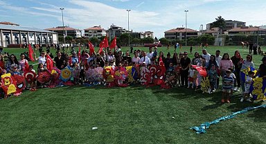Buldan'da uçurtmalar Gazzeli çocuklar için uçtu