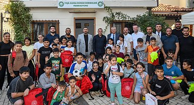Buras Osmangazi'de çocukların yüzünü güldüren buluşma