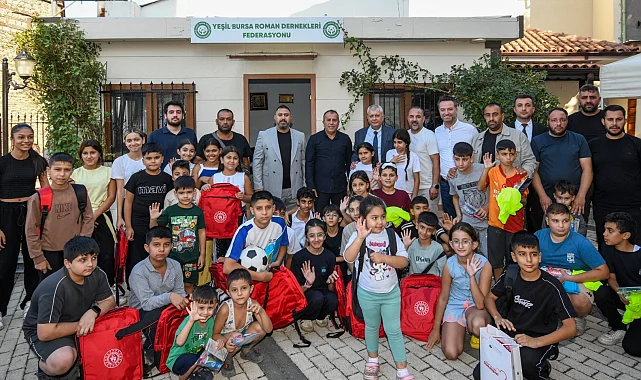 Buras Osmangazi'de çocukların yüzünü güldüren buluşma