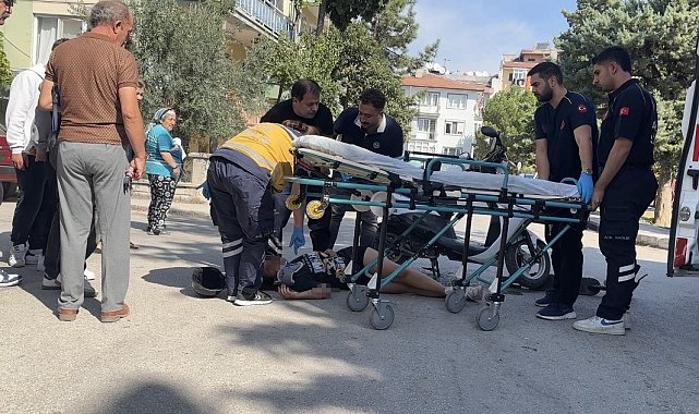 Burdur'da motosiklet ile scooter çarpıştı: 1 yaralı