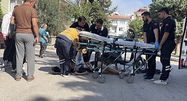 Burdur'da motosiklet ile scooter çarpıştı: 1 yaralı