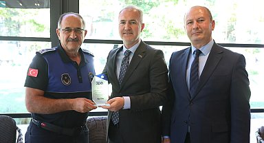 Bursa İnegöl'de Başkan Taban zabıta personeliyle buluştu