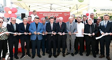 Bursa Osmangazi'de modern bir pazar alanı daha hizmete girdi