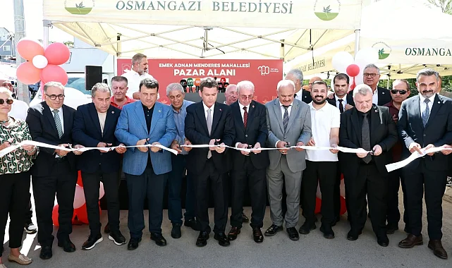 Bursa Osmangazi'de modern bir pazar alanı daha hizmete girdi