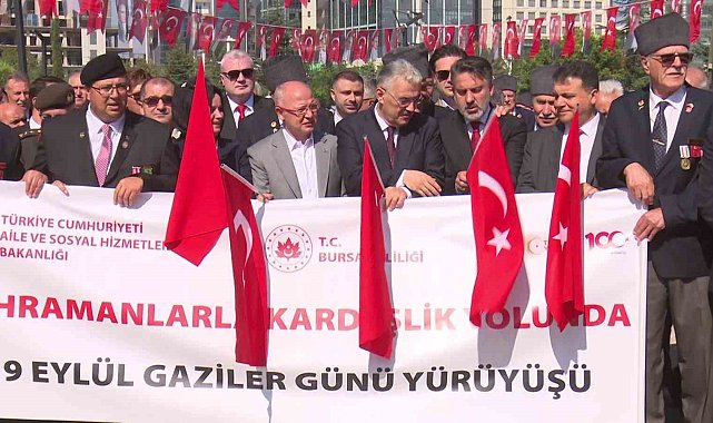Bursa'da 19 Eylül Gaziler Günü'nde şehitler ve gaziler anıldı