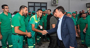 Bursa'da günün ilk ışıkları Osmangazi'nin emekçilerini aydınlattı
