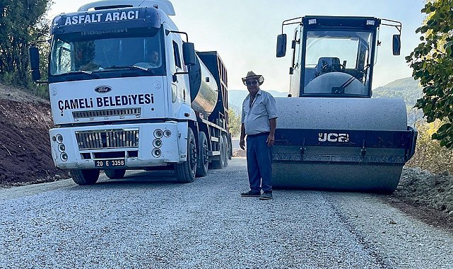 Çameli Belediyesi asfalt yenileme çalışmalarını sürdürüyor